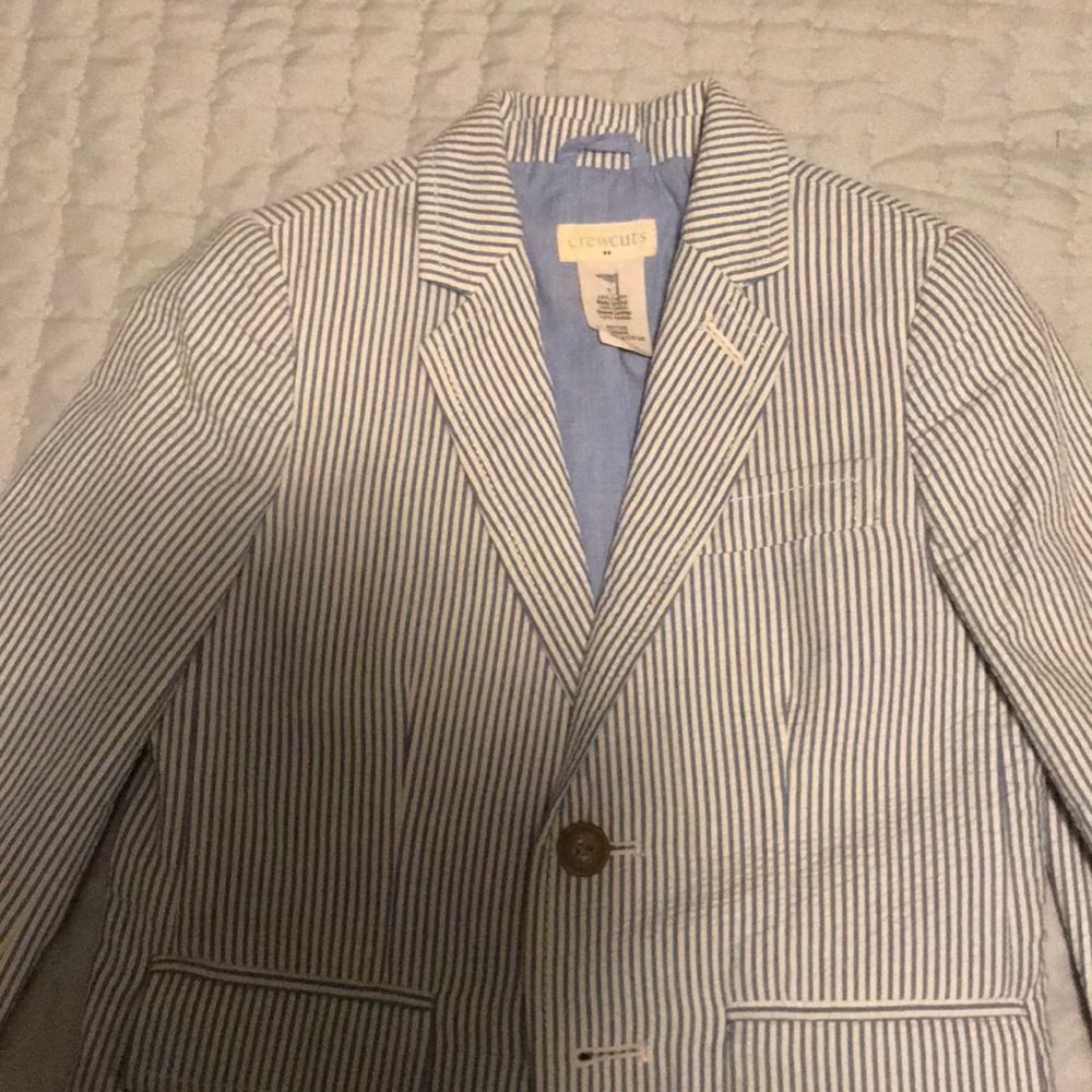 EUC J. Crew crewcuts seersucker suit 3T